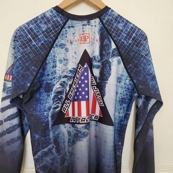 Breakpoint Long Sleeve No-Gi Jiu-Jitsu Rash Guard Size M All American Jiu Jitsu - Picture 9 of 16